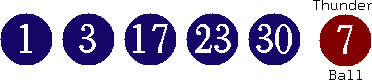01 03 17 23 30 (07)
