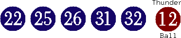22 25 26 31 32 (12)