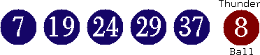 07 19 24 29 37 (08)