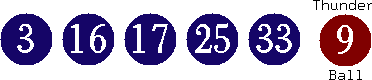 03 16 17 25 33 (09)