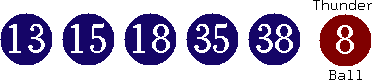 13 15 18 35 38 (08)