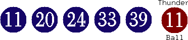 11 20 24 33 39 (11)
