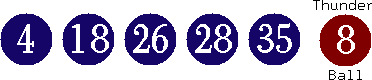 04 18 26 28 35 (08)