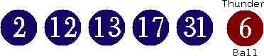 02 12 13 17 31 (06)