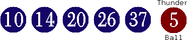 10 14 20 26 37 (05)