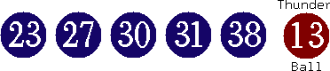 23 27 30 31 38 (13)