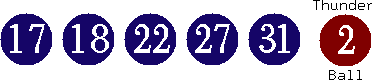 17 18 22 27 31 (02)