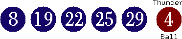 08 19 22 25 29 (04)