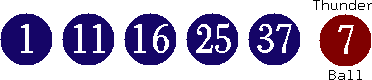 01 11 16 25 37 (07)