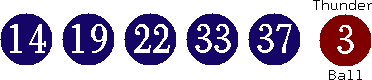 14 19 22 33 37 (03)