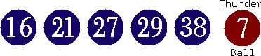 16 21 27 29 38 (07)