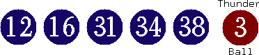 12 16 31 34 38 (03)