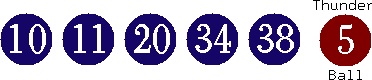 10 11 20 34 38 (05)