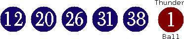 12 20 26 31 38 (01)