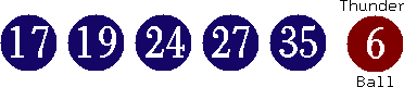 17 19 24 27 35 (06)