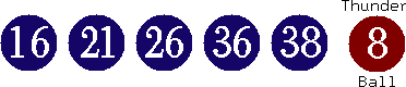 16 21 26 36 38 (08)