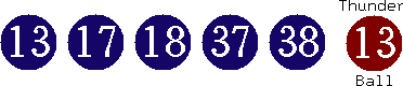 13 17 18 37 38 (13)