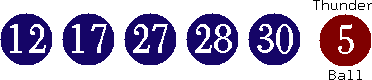 12 17 27 28 30 (05)