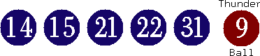 14 15 21 22 31 (09)