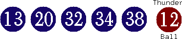 13 20 32 34 38 (12)