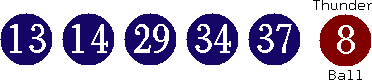 13 14 29 34 37 (08)