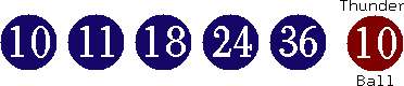 10 11 18 24 36 (10)