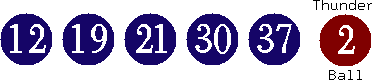 12 19 21 30 37 (02)