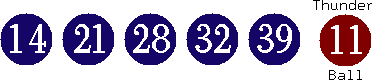 14 21 28 32 39 (11)