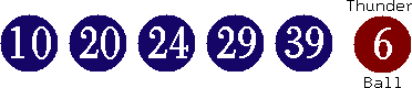 10 20 24 29 39 (06)