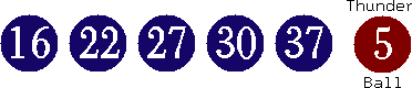 16 22 27 30 37 (05)