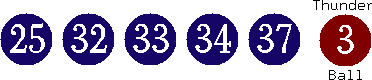 25 32 33 34 37 (03)