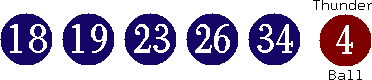 18 19 23 26 34 (04)