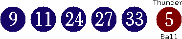 09 11 24 27 33 (05)