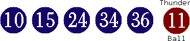10 15 24 34 36 (11)