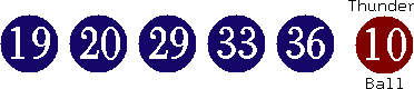 19 20 29 33 36 (10)