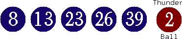 08 13 23 26 39 (02)