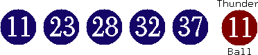 11 23 28 32 37 (11)