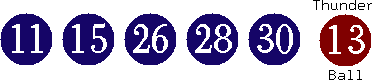 11 15 26 28 30 (13)