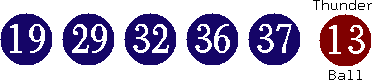 19 29 32 36 37 (13)