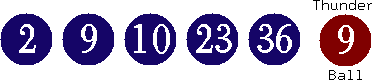 02 09 10 23 36 (09)