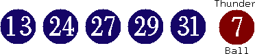 13 24 27 29 31 (07)