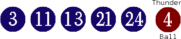 03 11 13 21 24 (04)