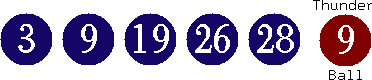 03 09 19 26 28 (09)