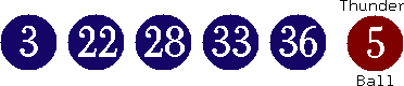 03 22 28 33 36 (05)