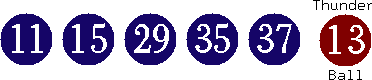 11 15 29 35 37 (13)