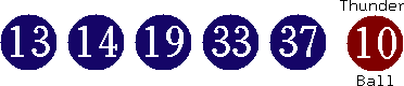 13 14 19 33 37 (10)