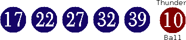 17 22 27 32 39 (10)