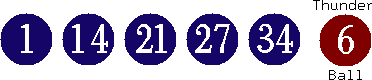 01 14 21 27 34 (06)