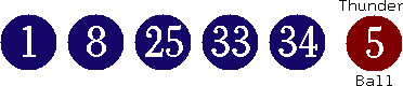 01 08 25 33 34 (05)