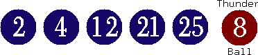 02 04 12 21 25 (08)